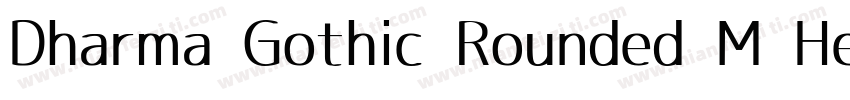 Dharma Gothic Rounded M Heavy字体转换
